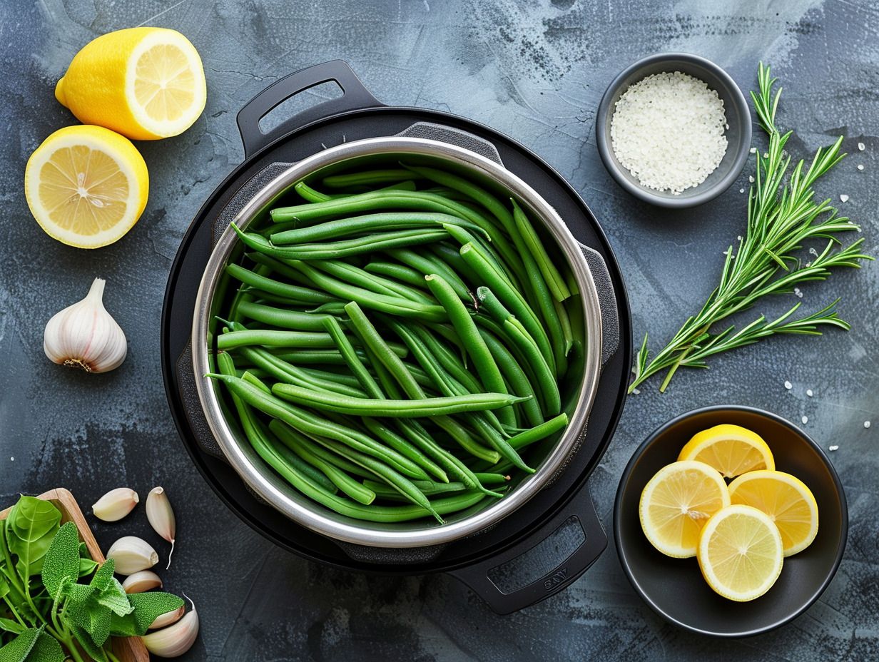 haricots verts  cocotte-minute