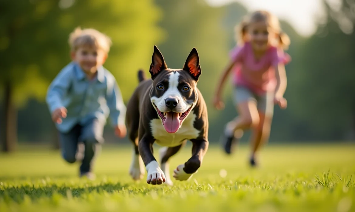 Le Staffie bull et les enfants : une amitié indéfectible