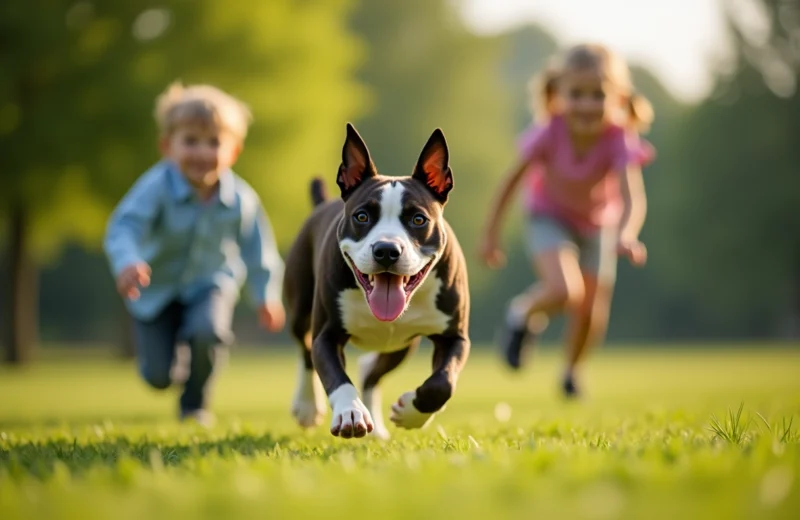 Le Staffie bull et les enfants : une amitié indéfectible