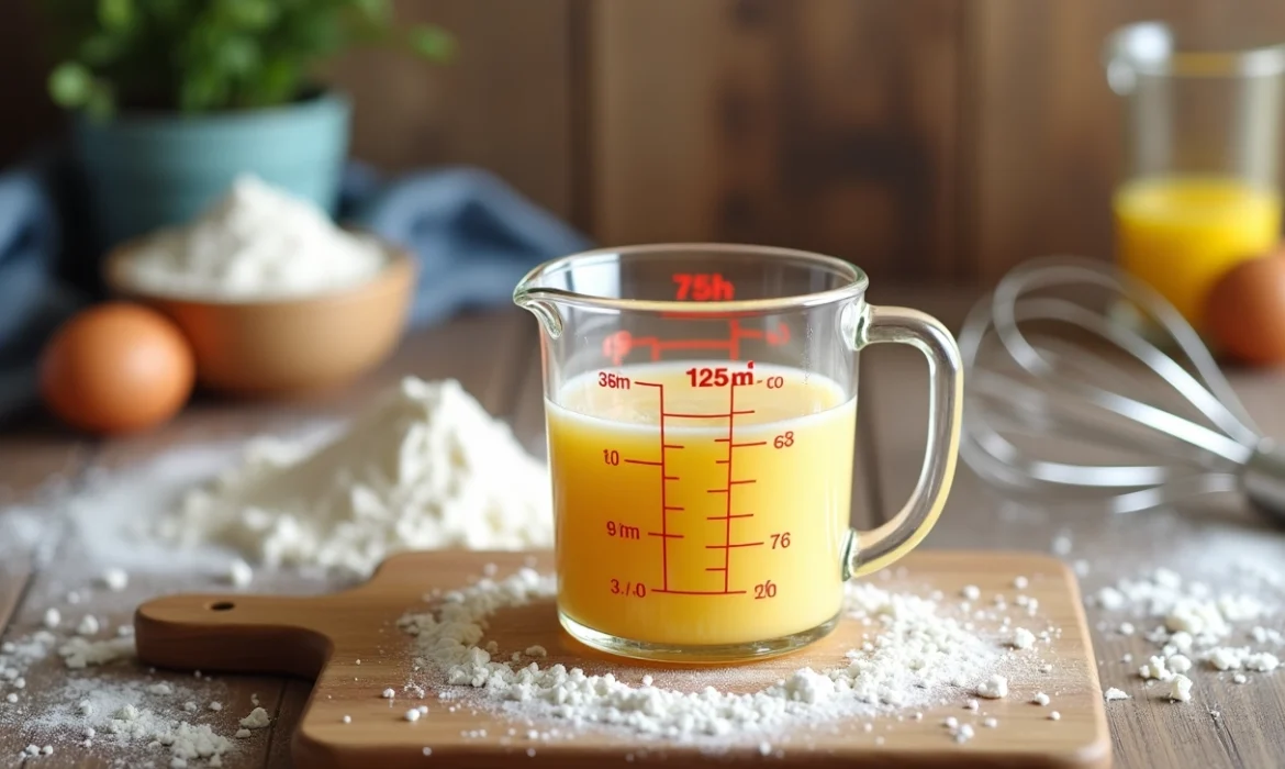 1/8 de litre en ml : une mesure fréquente en pâtisserie